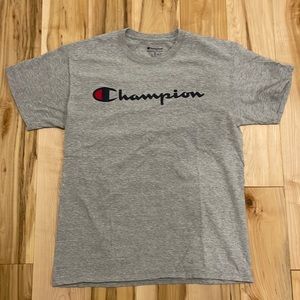 Mens size Med. Champion tshirt heather grey. Worn 2x.